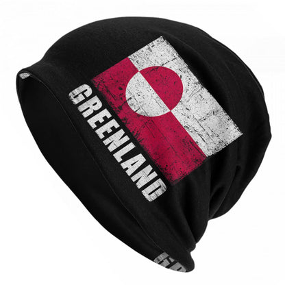 Greenland Coat Of Arms Polar Bear Blue Bonnet Hats Autumn Winter For Men Women