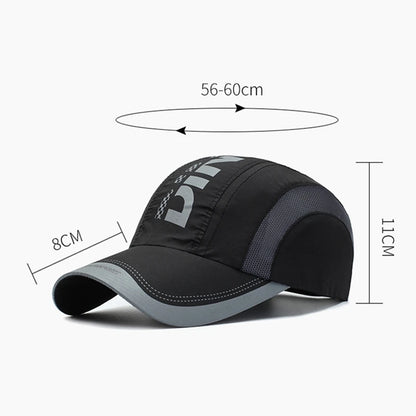 Summer Outdoor Sports Quick Drying Hat Thin Breathable Mesh Anti-UV