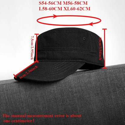 Unisex Pure Cotton Military Hats
