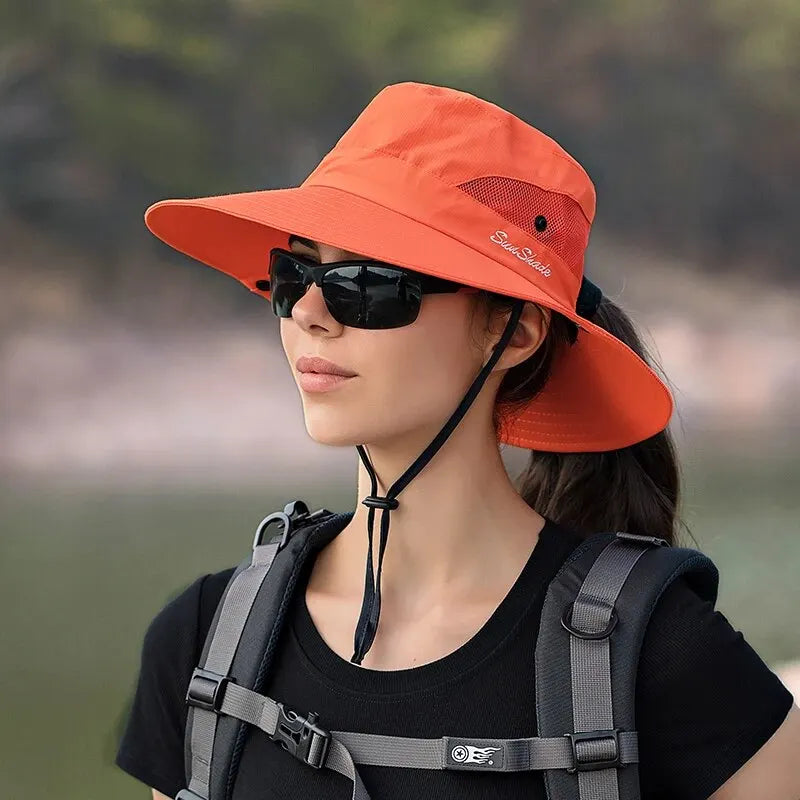 100% Polyester Summer Outdoor Sun Hat