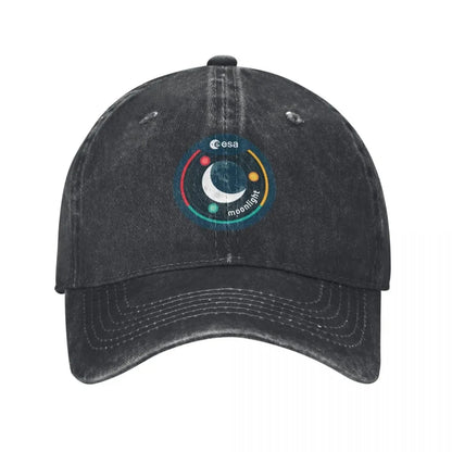 Vintage Esa European Space Agency Baseball Caps Unisex Distressed Denim Snapback Cap