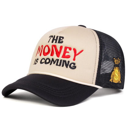 Unisex The Money Letter Embroidery Baseball Net Caps Hip Hop Cap Spring Summer