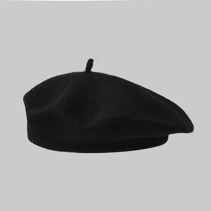 Korean Women Beret Hat Autumn Winter Fashion Casual Warm