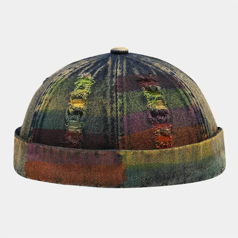 Spring And Summer Cotton Print Docker Cap