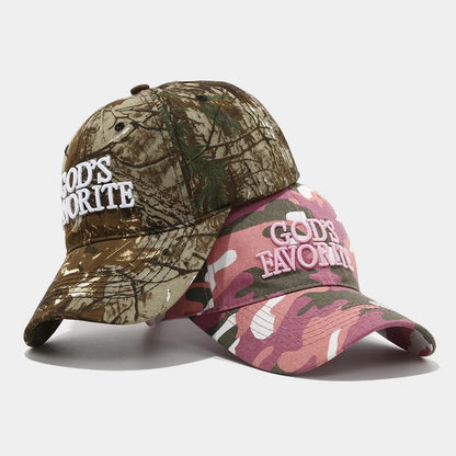 3D Embroidery Unique Retro Camo Baseball Hat Camouflage Jungle Tactics