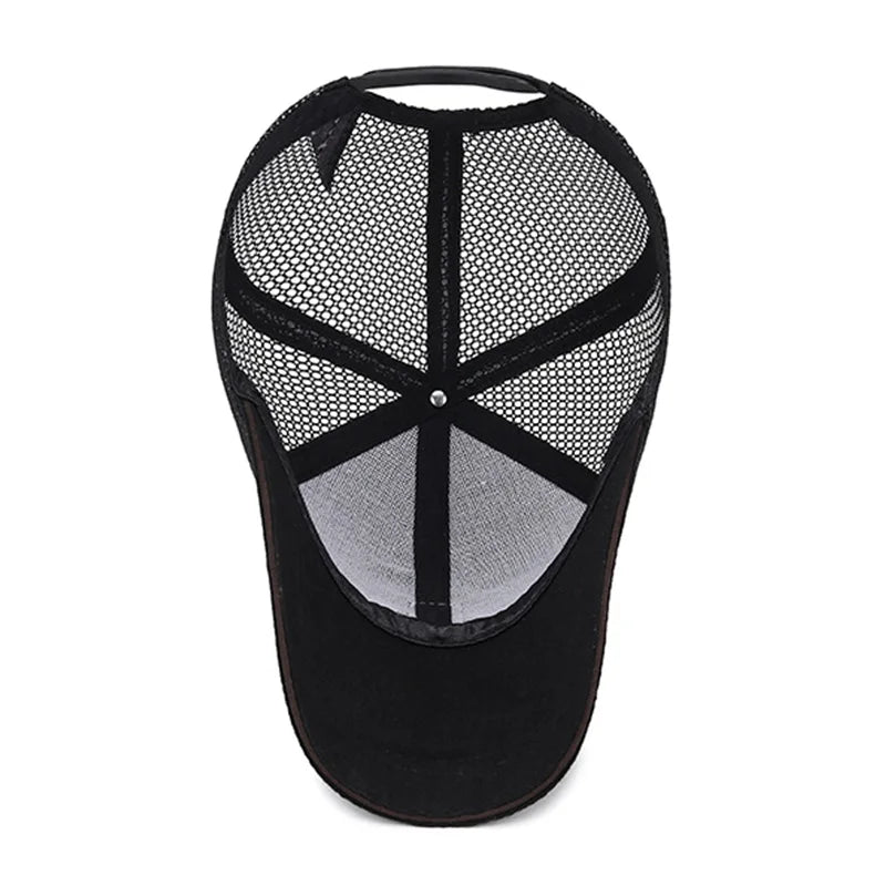 Unisex Cap Casual Plain Mesh Baseball Cap Adjustable Snapback Hats Hip Hop Trucker Cap Streetwear Dad Hat