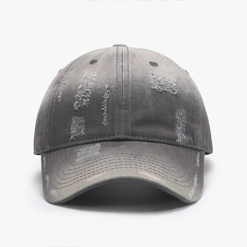 Spring Outdoor Washed Distressed Soft-Top Men's Baseball Cap