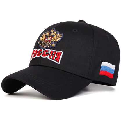 Unisex Double-headed Eagle Embroidery Baseball Caps Spring Autumn