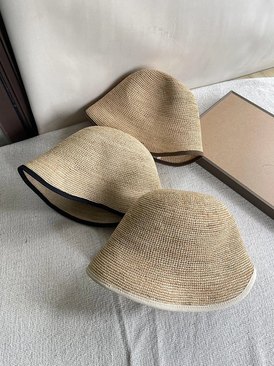 100% Natural Raffia Bucket Hat