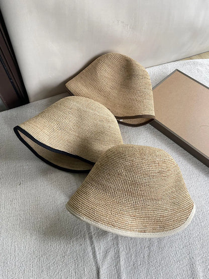100% Natural Raffia Bucket Hat