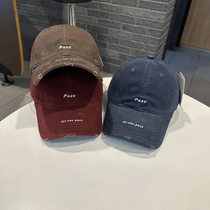 Letter Embroidered Baseball Cap For Women Spring Summer Outdoor Sunscreen Unisex Sports Casual Hat