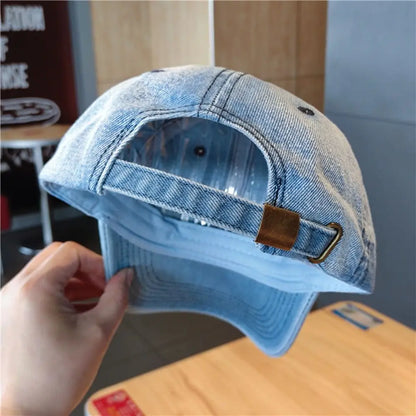 Fashion Denim Washed Baseball Cap Vintage Outdoor Cap