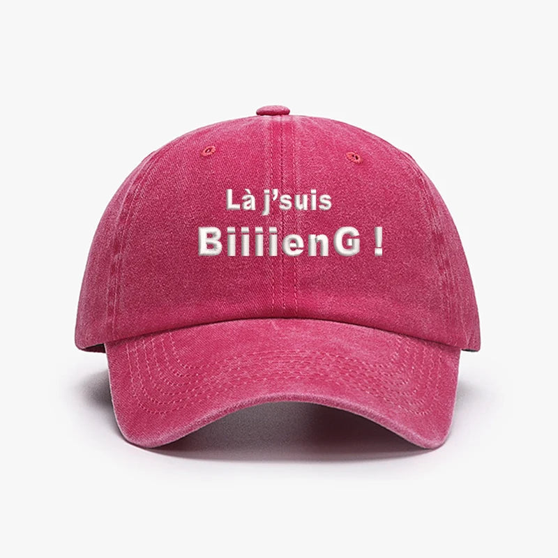 Fashion Brand Embroidery France Biiiieng Soft Men Baseball Caps