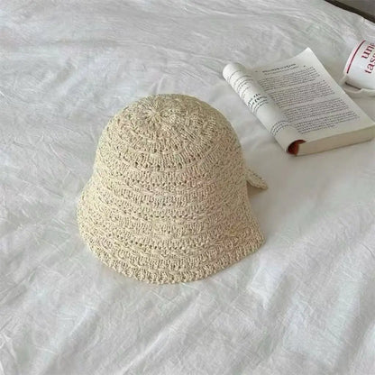 Straw Hat Summer Women Visor Bucket Hat