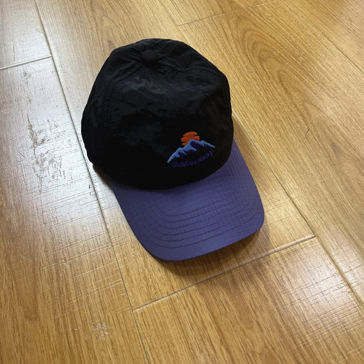 Mountain Outdoor Breathable Sports Quick Drying Hats Color Matching Purple Embroidery Baseball Caps