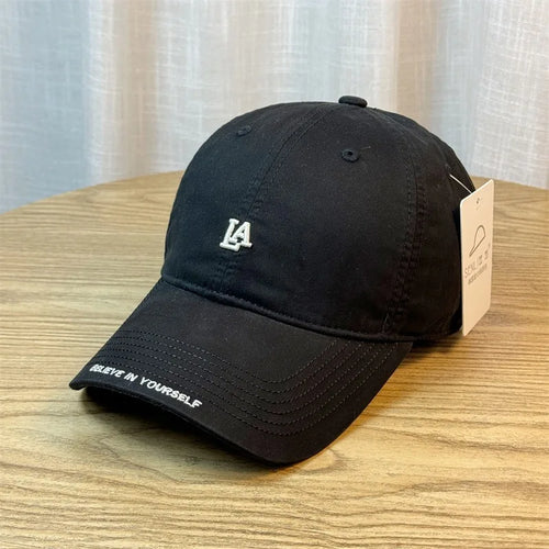 Korean Style Simple Letter Embroidered Baseball Cap