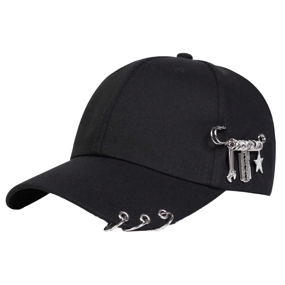 Unisex Personalized Iron Ring Baseball Caps Spring Autumn