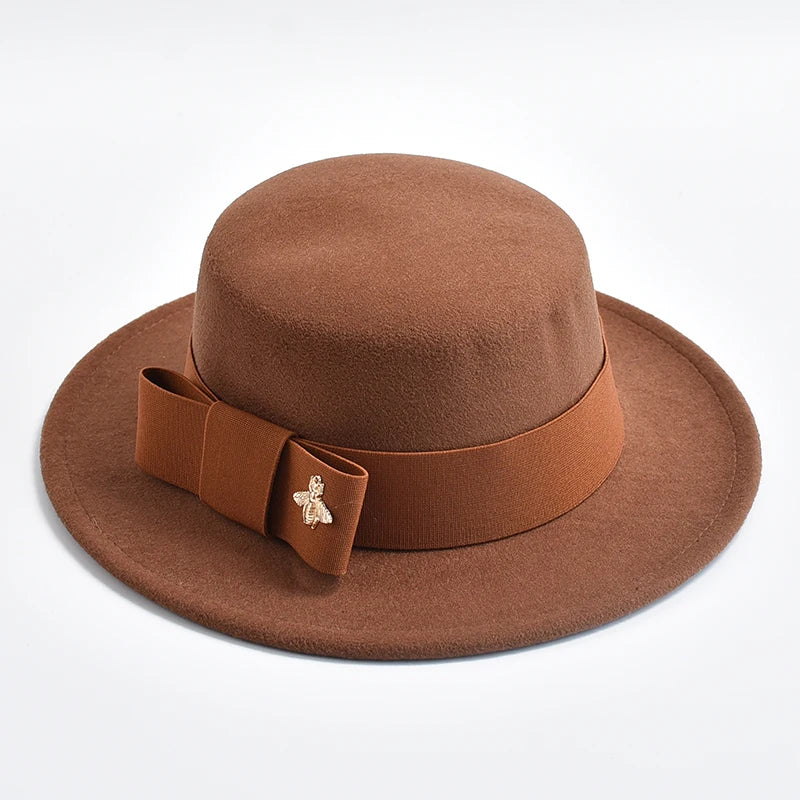 Fedora Hat For Women Fashion Formal Wedding Decorate Church Cap