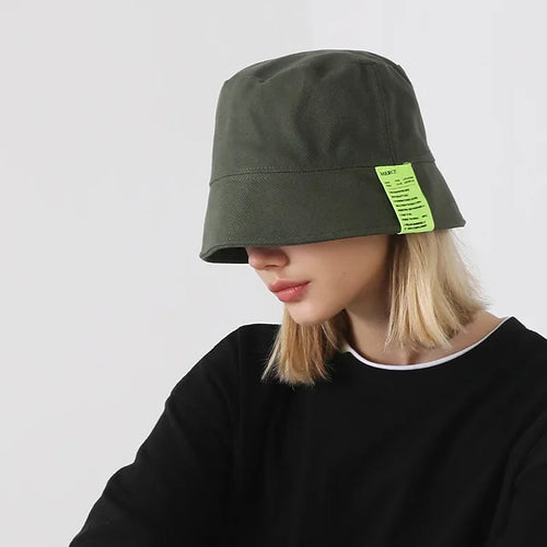 Women Cotton Bucket Hat Summer Bob Korean Fashion Casual Short Brim Panama Fisherman Hat