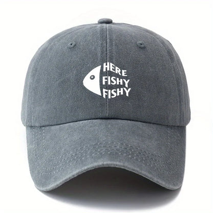 Men's and Women's Printed Fish Head Baseball Caps