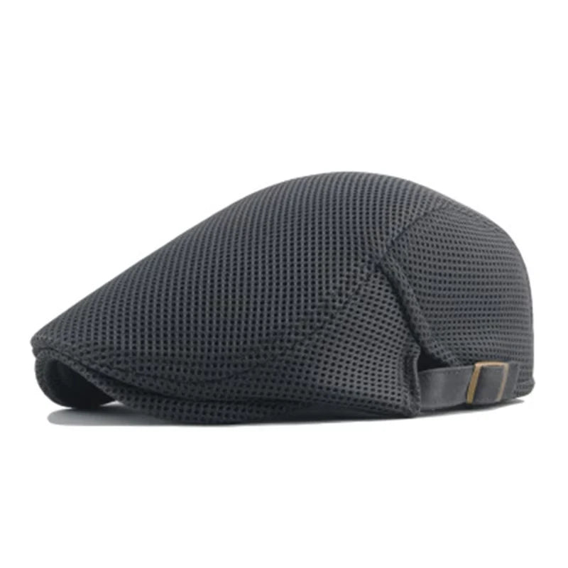 Men Mesh Newsboy Caps British Painters Hats