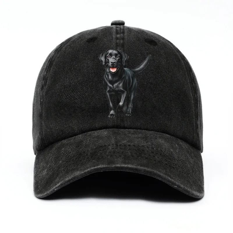 Black Labrador Print Baseball Cap is The Perfect Birthday Gift for Pet Enthusiasts for Both Men and Women