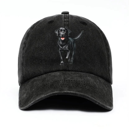 Black Labrador Print Baseball Cap is The Perfect Birthday Gift for Pet Enthusiasts for Both Men and Women