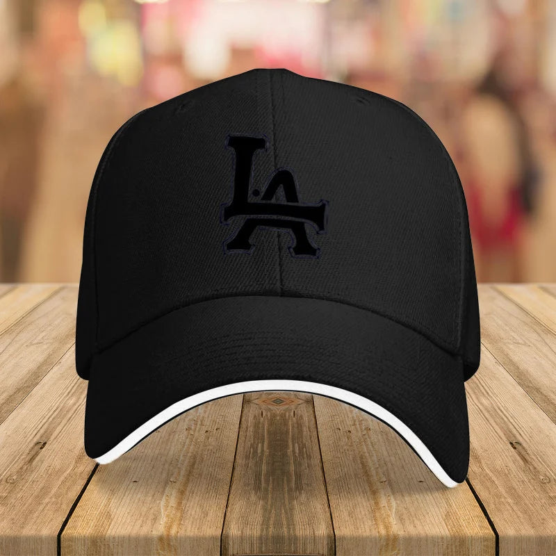 1Packaged Trendy Versatile LA Letter Print Casual Baseball Cap Unisex
