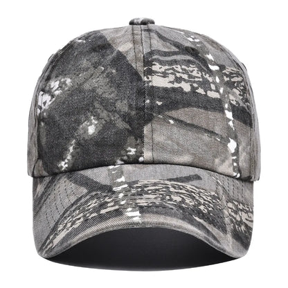 Unisex Hiking Camouflage Tactics Baseball Cap Leaves Jungle Hat Unstructured Panel Soft Top Sun Baseball Cap