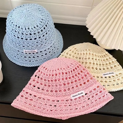 Solid Color Sunscreen Cap Basin Cap Summer Sun Hat