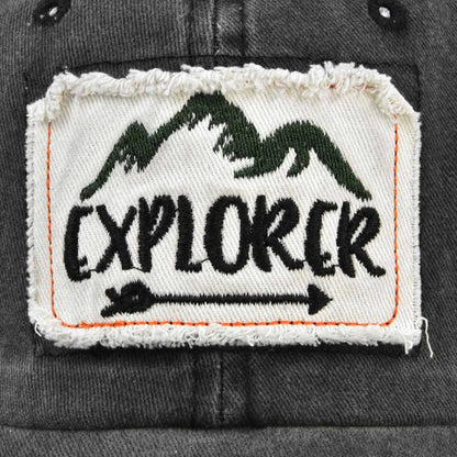Outdoor Casual Cap For Men Women Simple Letter Patch Design Baseball Cap Summer