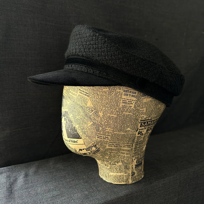 Unisex Japanese British Naval Cap - Trendy Cool Solid Color Flat Top Hat