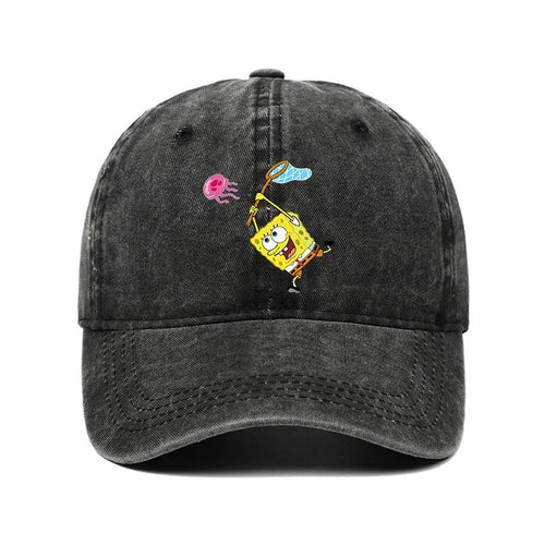 Fashion Cute SpongeBobs Baseball Cap Movie Cartoon Role Adult Men Women