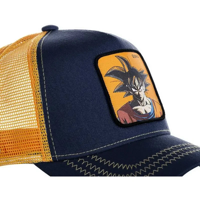 Dragon Ball Son Goku Cap Summer Travel Peaked Cap Men's Embroidery Hip-Hop Cap