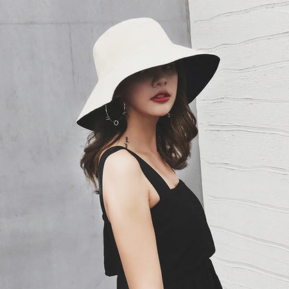 Double-sided Foldable Bucket Hat for Women Summer