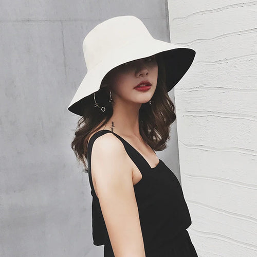 Double-sided Foldable Bucket Hat for Women Summer