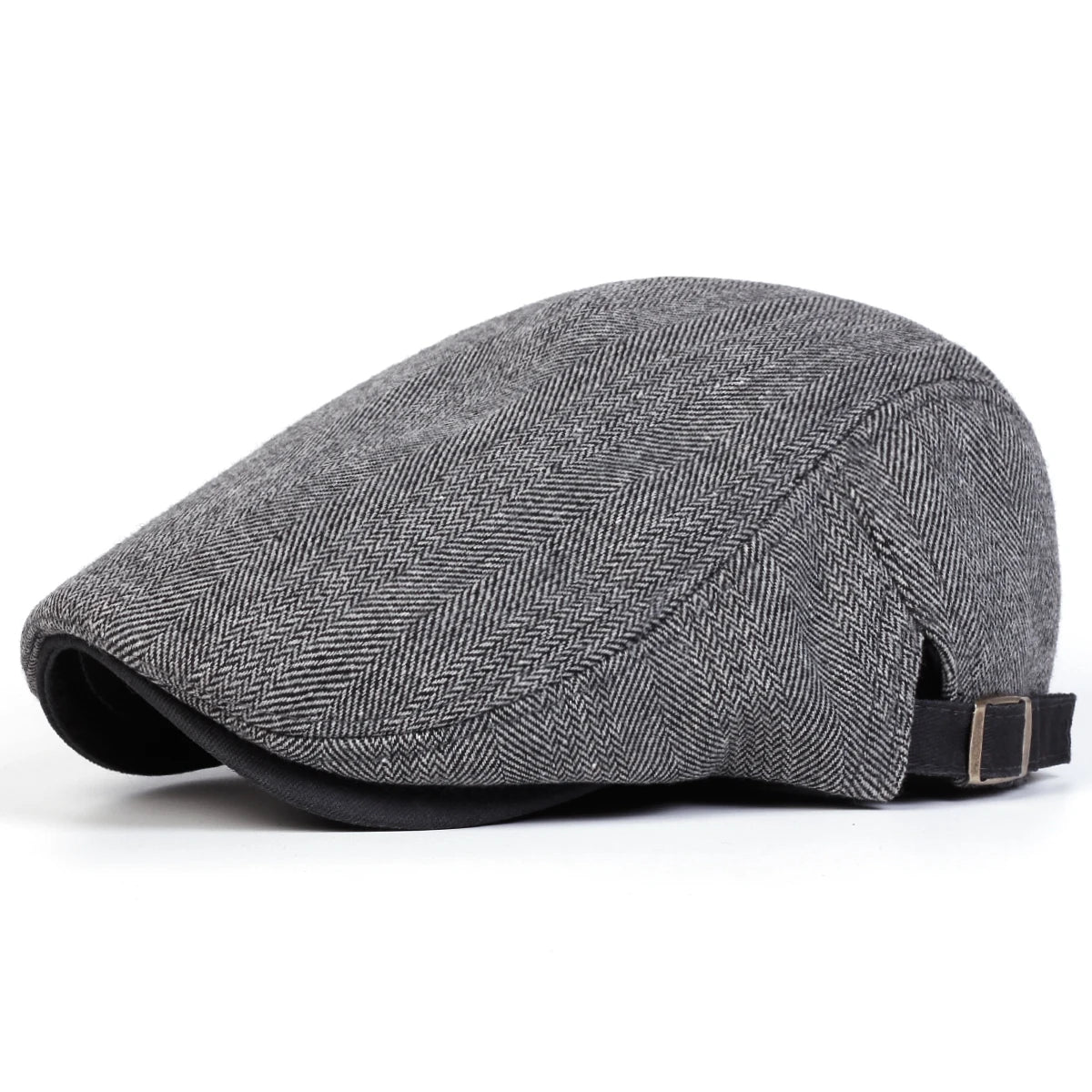 Men Retro Herringbone Grid Newsboy Caps British Painters Hats, Flat Cap Hip Hop Berets