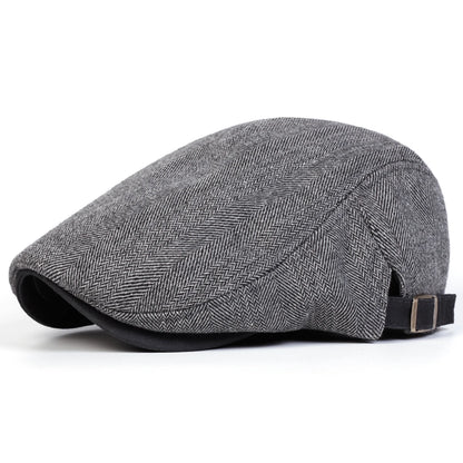 Men Retro Herringbone Grid Newsboy Caps British Painters Hats, Flat Cap Hip Hop Berets