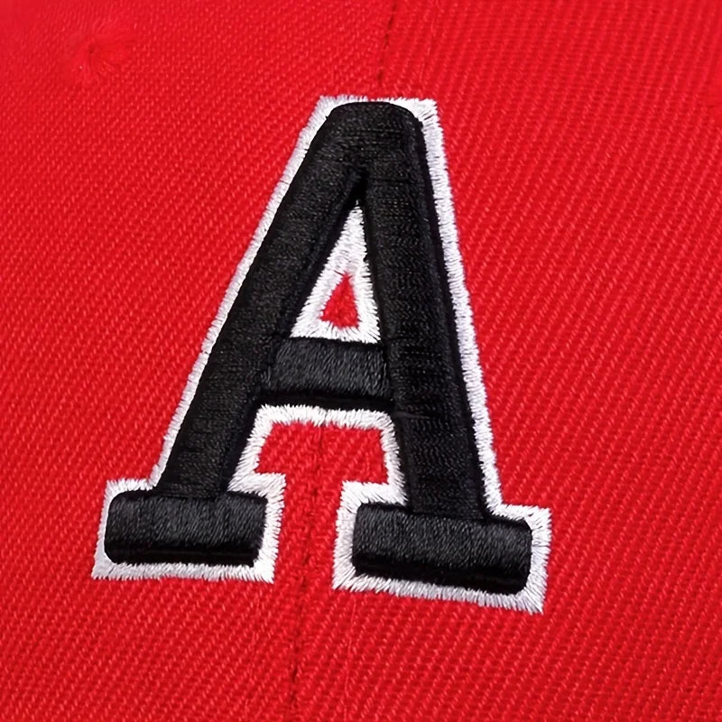 Unisex A Letter Side AR Embroidery Baseball Caps Spring And Autumn