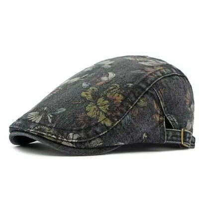 Four Seasons Cotton Flower Print Newsboy Caps