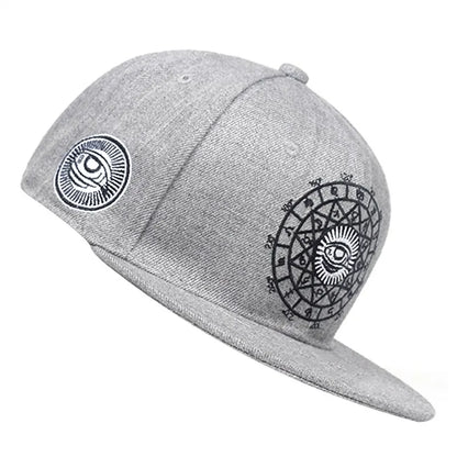 Unisex Eyes Letter Embroidery Hip-Hop Hats