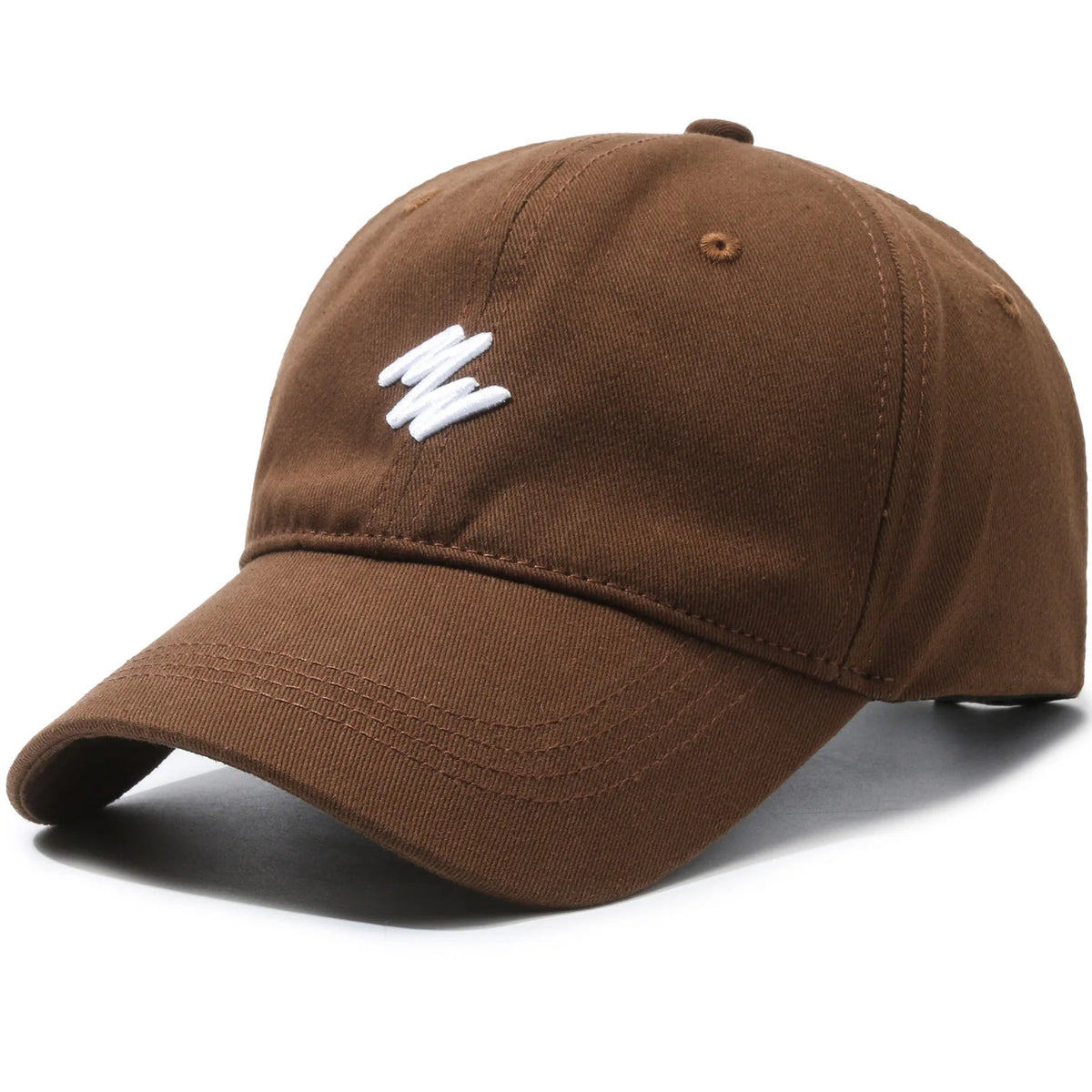 Unisex Cotton Baseball Cap Large Face Soft Top Duckbill Cap