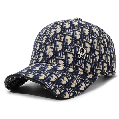 Versatile Korean Style Full Letter Baseball Cap Unisex Trendy Duckbill Casual Retro