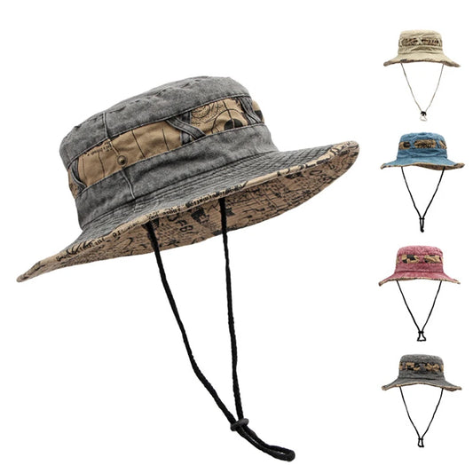 Outdoor Fisherman Hats Men Women Summer Wide Brim Bucket Hat