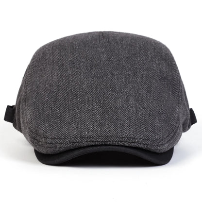 Men Retro Herringbone Grid Newsboy Caps British Painters Hats, Flat Cap Hip Hop Berets