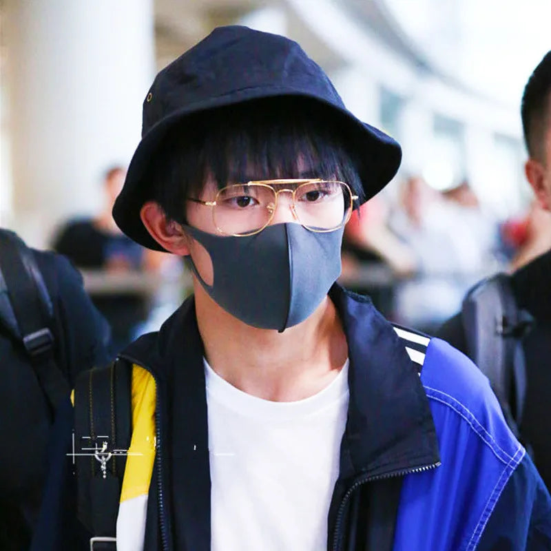 Solid Color Fisherman Hat Korean Trendy Hip Hop Bucket Hat Summer Flat Top Sun Cap Casual Outdoor