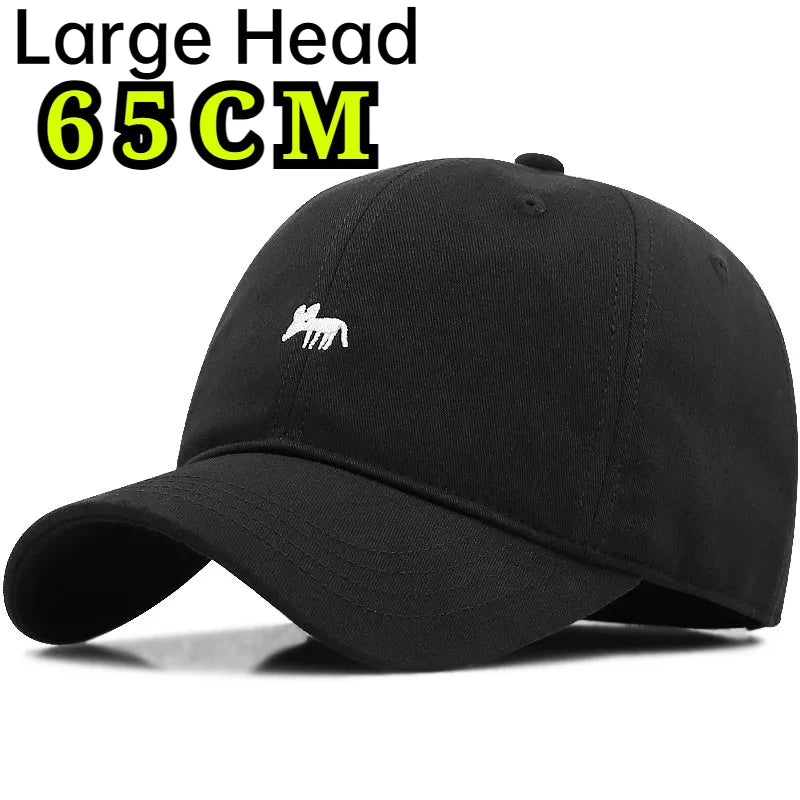 New 60-65cm Oversize Large Size Cotton Wash Baseball Caps