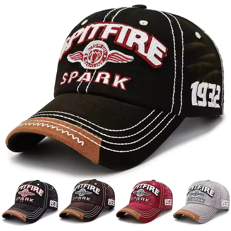 Men Women Cotton Embroidered Letter Printed Baseball Cap