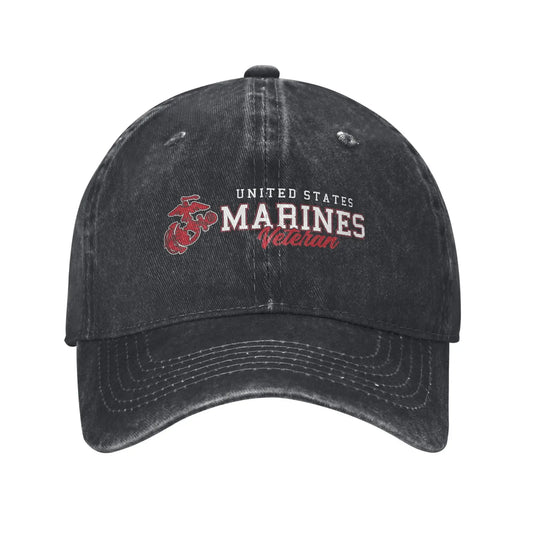 Vintage Military US Marine Corps USMC Baseball Caps