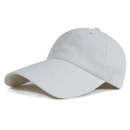 Adjustable Extra Long Bill Brim Baseball Cap Men Women 100% Cotton Visor Hat